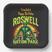 Alien Adventures starten hier in Roswell! Pappteller (Vorderseite)