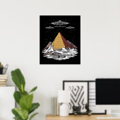 Alien Ägyptische Pyramiden Antarktis Verschwörung Poster (Heimbüro)
