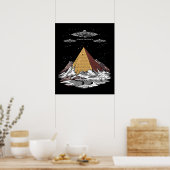Alien Ägyptische Pyramiden Antarktis Verschwörung Poster (Küche)
