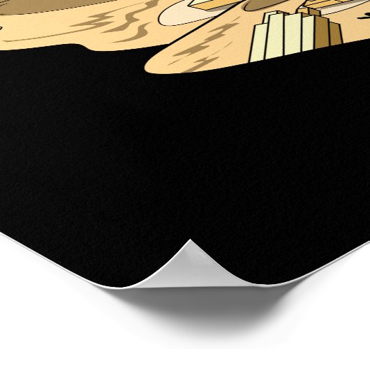 Alien Ägyptische Pyramiden Poster (Ecke)