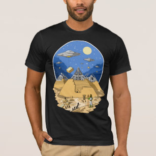 Alien Ägyptische Pyramiden T-Shirt