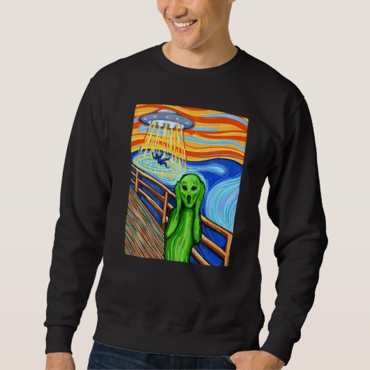Alien Alien Alien T-Shirt UFO Sweatshirt (Vorderseite)