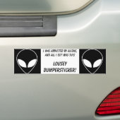 alien, alien, wurde ich von der Außerirdischen und Autoaufkleber (Auf Auto)