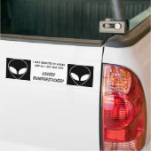 alien, alien, wurde ich von der Außerirdischen und Autoaufkleber (Auf Lkw)
