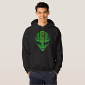 Alien All Seeing Eye Illuminati  Graphic Style Hoodie (Vorne ganz)