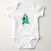 Alien als Runner Baby Strampler (Vorderseite)