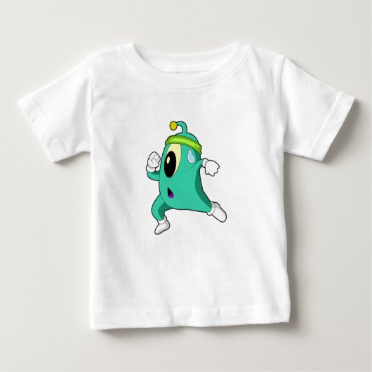 Alien als Runner Baby T-shirt (Vorderseite)