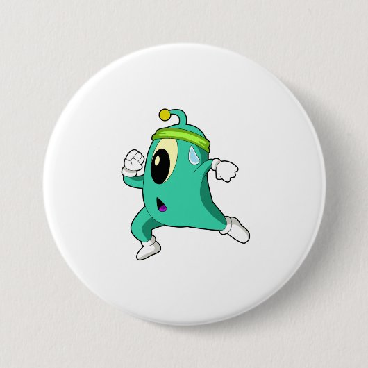 Alien als Runner Button (Vorderseite)