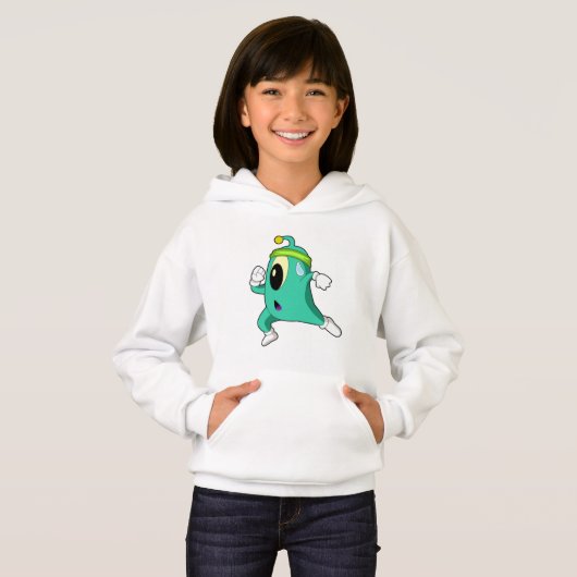 Alien als Runner Hoodie (Vorne ganz)