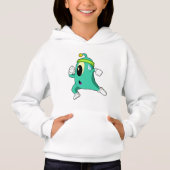 Alien als Runner Hoodie (Vorderseite)