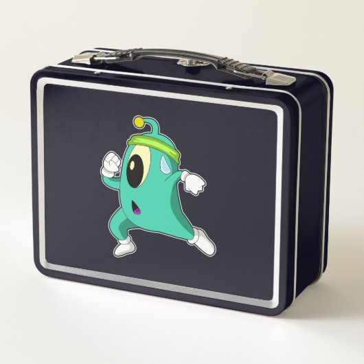 Alien als Runner Metall Brotdose (Rückseite)