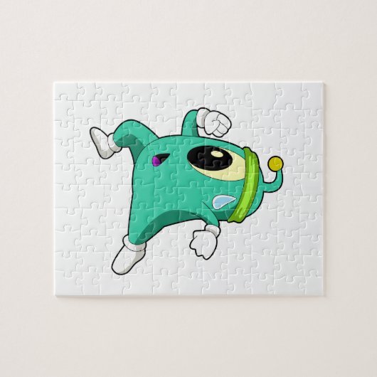 Alien als Runner Puzzle (Horizontal)