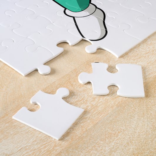 Alien als Runner Puzzle (Seite)