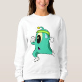 Alien als Runner Sweatshirt (Vorderseite)