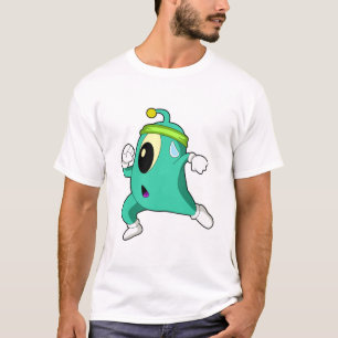 Alien als Runner T-Shirt