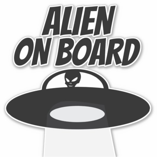 ALIEN AN BORD AUFKLEBER (Vorderseite)