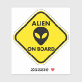 ALIEN AN BORD AUFKLEBER (Blatt)
