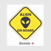 ALIEN AN BORD AUFKLEBER (Blatt)