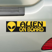 ALIEN AN BORD AUTOAUFKLEBER (Auf Auto)