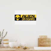 ALIEN AN BORD POSTER (Küche)