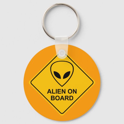 ALIEN AN BORD Schlüsselanhänger (Vorderseite)
