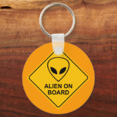 ALIEN AN BORD Schlüsselanhänger (Vorderseite)
