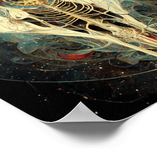 Alien Anatomie 1 Science Fiction Art Poster (Ecke)