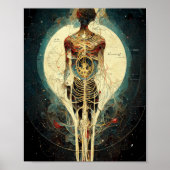 Alien Anatomie 1 Science Fiction Art Poster (Vorne)