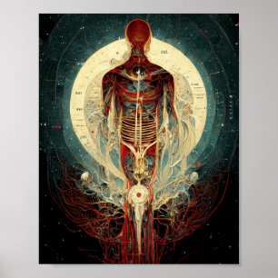 Alien Anatomie 2 Science Fiction Art Poster