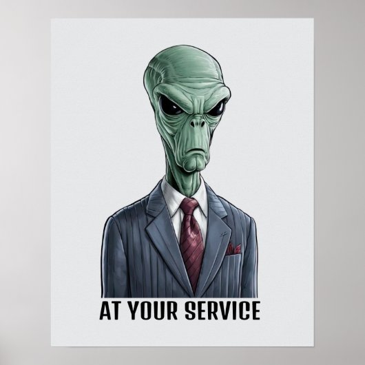 Alien-Anführer Poster (Vorne)