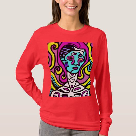 Alien Angela Sicodelico T-Shirt (Vorderseite)