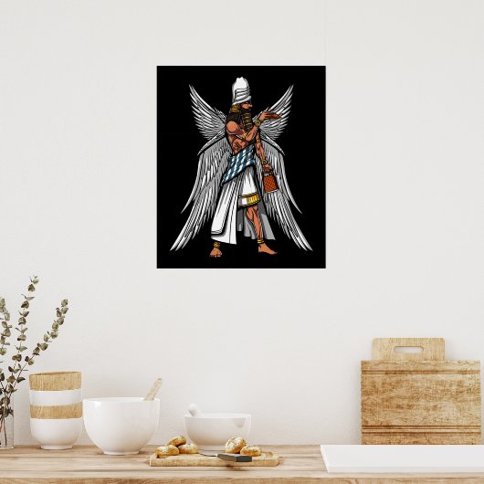 Alien Anunnaki God Alcient Sumerian King Poster (Küche)