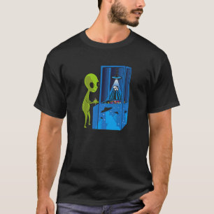 Alien-Arcade-Kuh-Grabber-Alien-Entführung-Fairgrou T-Shirt