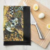 Alien Archäologie Geschirrtuch (Viertel Falte)