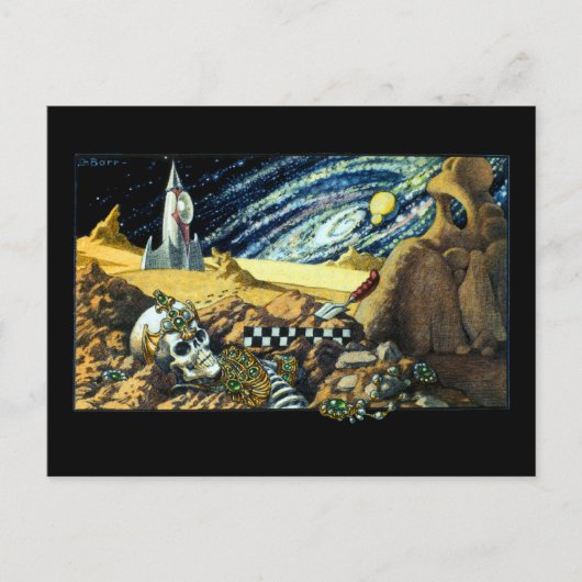Alien Archäologie Postkarte (Vorderseite)
