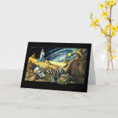 Alien Archeologie Grußkarte Karte (Gelbe Blume)