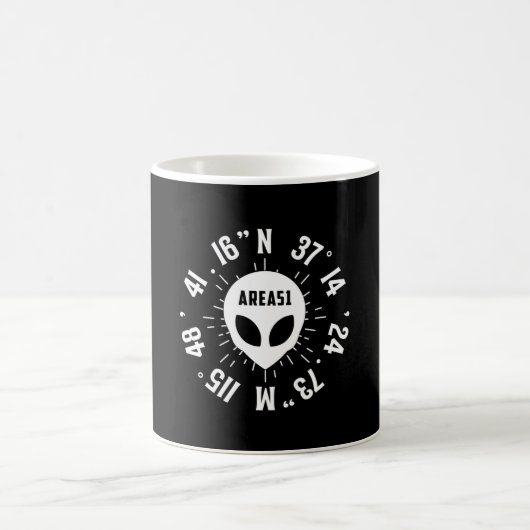 Alien Area 51 Head Ufo Außerirdischen Space Funny Kaffeetasse (Mittel)