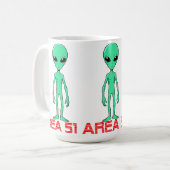 Alien, Area 51 Kaffeetasse (Vorderseite Links)