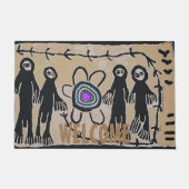 ALIEN ARRIVAL, EDIT TEXT, RUG FUßMATTE (Vorderseite)