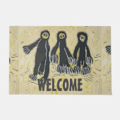 ALIEN ARRIVAL, EDIT TEXT, RUG FUßMATTE (Vorderseite)