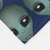 Alien Art Blanket E.T. Alien Gray Blankets & Decor Fleecedecke (Ecke)