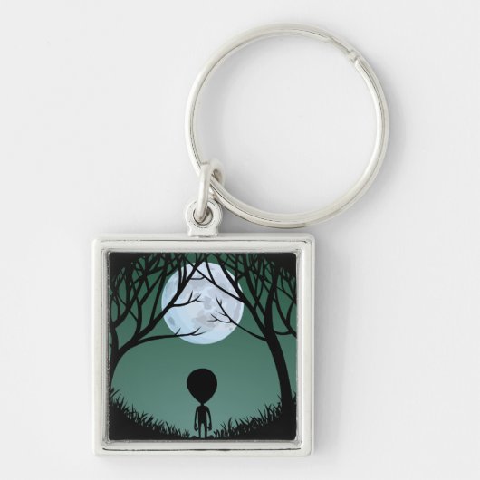Alien Art Key Chain Extraterreste Geschenke & Deko Schlüsselanhänger (Vorne)