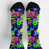 Alien Art. * Party mit Außerirdischen Socken (Oben)