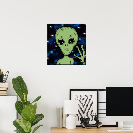 Alien Art Ufology Poster (Heimbüro)