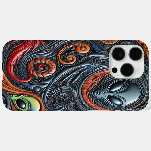 Alien Artistry Mysteries Case-Mate iPhone Hülle (Rückseite (Horizontal))