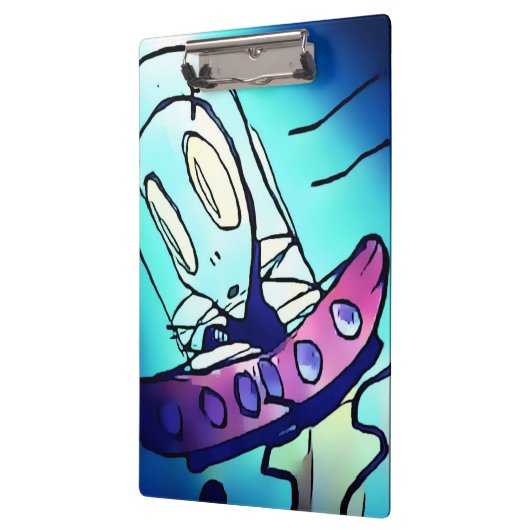 Alien Artwork Zwischenablage Klemmbrett (Links)