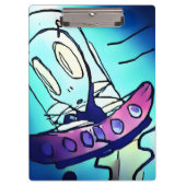 Alien Artwork Zwischenablage Klemmbrett (Vorderseite)