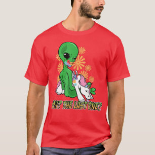 Alien aß das letzte Einhorn wie das letzte T-Shirt