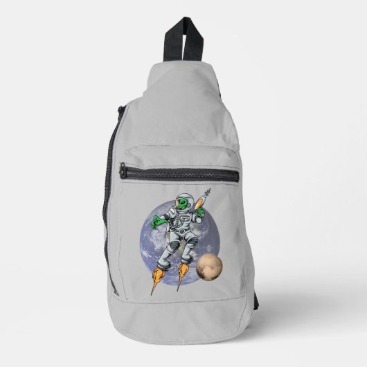 Alien Astronaut Crossbody Bag (Vorderseite)