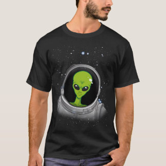 Alien Astronautin Alien Ufo Verschwörungsamtsastro T-Shirt